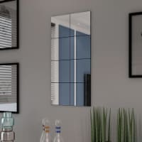 vidaXL Frameless Mirror Tiles Glass 8 pcs 8.1