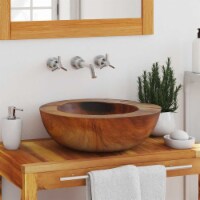vidaXL Basin Solid Teak 17.7