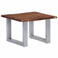 vidaXL Coffee Table with Live Edges 23.6 x23.6 x15.7