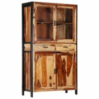 vidaXL Highboard 39.4 x15.7 x68.9 Solid Sheesham Wood