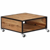 vidaXL Coffee Table 27.5 x27.5 x12.5 Solid Acacia Wood