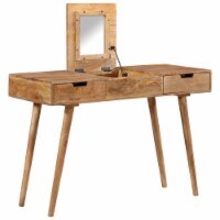 vidaXL Dressing Table 44 x17.7 x29.9  Solid Mango Wood