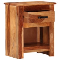 vidaXL Nightstand 15.7 x11.8 x19.6 Solid Sheesham Wood