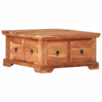vidaXL Coffee Table 26 x27.6 x13.8 Solid Acacia Wood