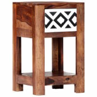 vidaXL Bedside Cabinet 11.8 x11.8 x19.6 Solid Sheesham Wood