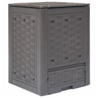 Vidaxl Garden Composter Brown 23.6X23.6X32.7 79.3 Gal