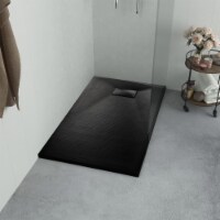 vidaXL Shower Base Tray SMC Black 35.4 x35.4