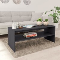 vidaXL Coffee Table Gray 39.4 x15.7 x15.7 Engineered Wood