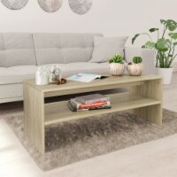vidaXL Coffee Table Sonoma Oak 39.4 x15.7 x15.7 Engineered Wood