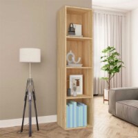 vidaXL Book Cabinet/TV Stand Sonoma Oak 14.2 x11.8 x56.3 Engineered Wood