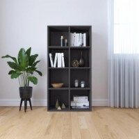 vidaXL Book Cabinet/Sideboard Gray 26 x11.8 x51.2 Engineered Wood