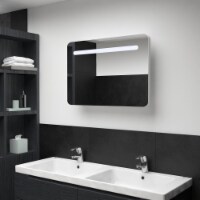 vidaXL LED Bathroom Mirror Cabinet 31.5 x3.7 x21.7