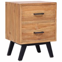 vidaXL Bedside Cabinet 15.7 x13.8 x21.7 Solid Teak