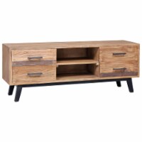 vidaXL TV Cabinet 47.2 x11.8 x17.7  Solid Teak