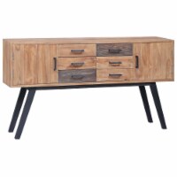 vidaXL Side Cabinet 55.1 x11.8 x29.5 Solid Teak