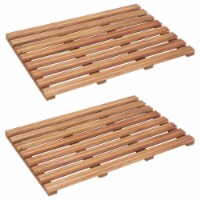 vidaXL Bath Mats 2 pcs Solid Acacia Wood 22 x14.6