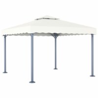 vidaXL Gazebo 118.1 x118.1 Cream Aluminum
