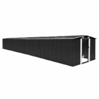 vidaXL Garden Shed Anthracite 101.2 x389.8 x71.3  Galvanized steel