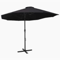 vidaXL Outdoor Parasol with Aluminum Pole 181.1 x106.3 Black