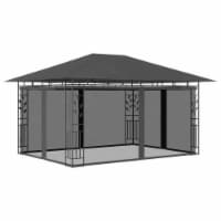 vidaXL Gazebo with Mosquito Net 13.1'x9.8'x9' Anthracite 180 g/m
