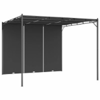 vidaXL Garden Gazebo with Side Curtain 118.1 x118.1 x88.6 Anthracite
