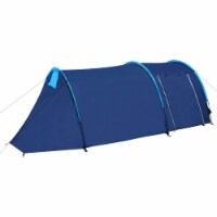 Vidaxl Camping Tent 4 Persons Navy Blue/Light Blue