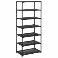 vidaXL Shoe Rack Black 19.7 x11.8 x47.2  Poly Rattan