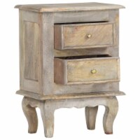 vidaXL Bedside Cabinet 15.7 x11.8 x21.7  Solid Mango Wood