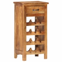 vidaXL Wine Cabinet 15.7 x11.8 x31.5  Solid Acacia Wood