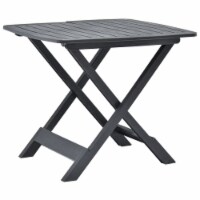vidaXL Folding Patio Table Anthracite 31.1 x28.3 x27.6  Plastic