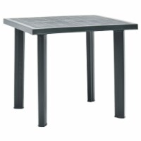 vidaXL Patio Table Green 31.5 x29.5 x28.3 Plastic
