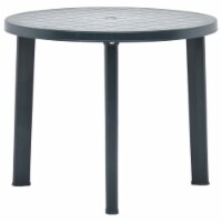 vidaXL Patio Table Green 35  Plastic