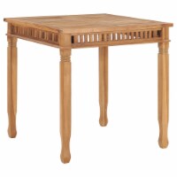 vidaXL Patio Dining Table 31.5 x31.5 x31.5 Solid Teak Wood