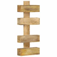 vidaXL Magazine Wall Rack 11.8 x4.3 x28.3 Solid Mango Wood