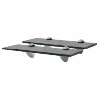 vidaXL Floating Shelves 2 pcs Glass 11.8 x7.9 0.3