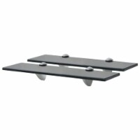 vidaXL Floating Shelves 2 pcs Glass 15.7 x7.9 0.3