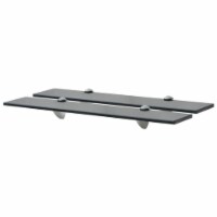 vidaXL Floating Shelves 2 pcs Glass 23.6 x7.9 0.3