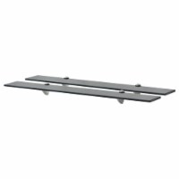 vidaXL Floating Shelves 2 pcs Glass 31.5 x7.9 0.3