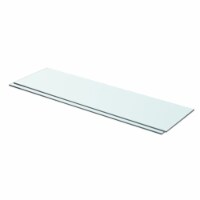 vidaXL Shelves 2 pcs Panel Glass Clear 27.6 x7.9