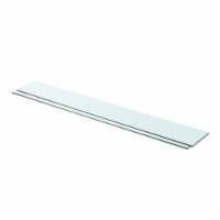 vidaXL Shelves 2 pcs Panel Glass Clear 35.4 x4.7