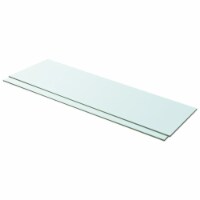 vidaXL Shelves 2 pcs Panel Glass Clear 39.4 x11.8