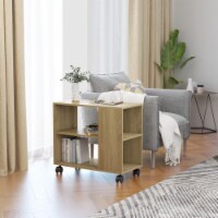 vidaXL Side Table Sonoma Oak 27.6 x13.8 x21.7 Engineered Wood