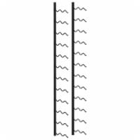 vidaXL Wall-mounted Wine Rack for 24 Bottles Black Iron