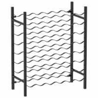 vidaXL Wine Rack for 48 Bottles Black Metal