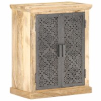 Vidaxl Sideboard With Steel Doors 23.6 X13.8 X29.5  Solid Mango Wood