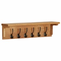vidaXL Coat Rack 23.6 x6.3 x6.3 Solid Oak Wood