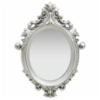 vidaXL Wall Mirror Castle Style 22 x29.9 Silver