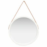 vidaXL Wall Mirror with Strap 23.6  White