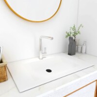 vidaXL Built-in Wash Basin 31.5 x18.1 x5.1 SMC White
