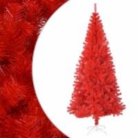 vidaXL Artificial Christmas Tree with Stand Red 6 ft PVC